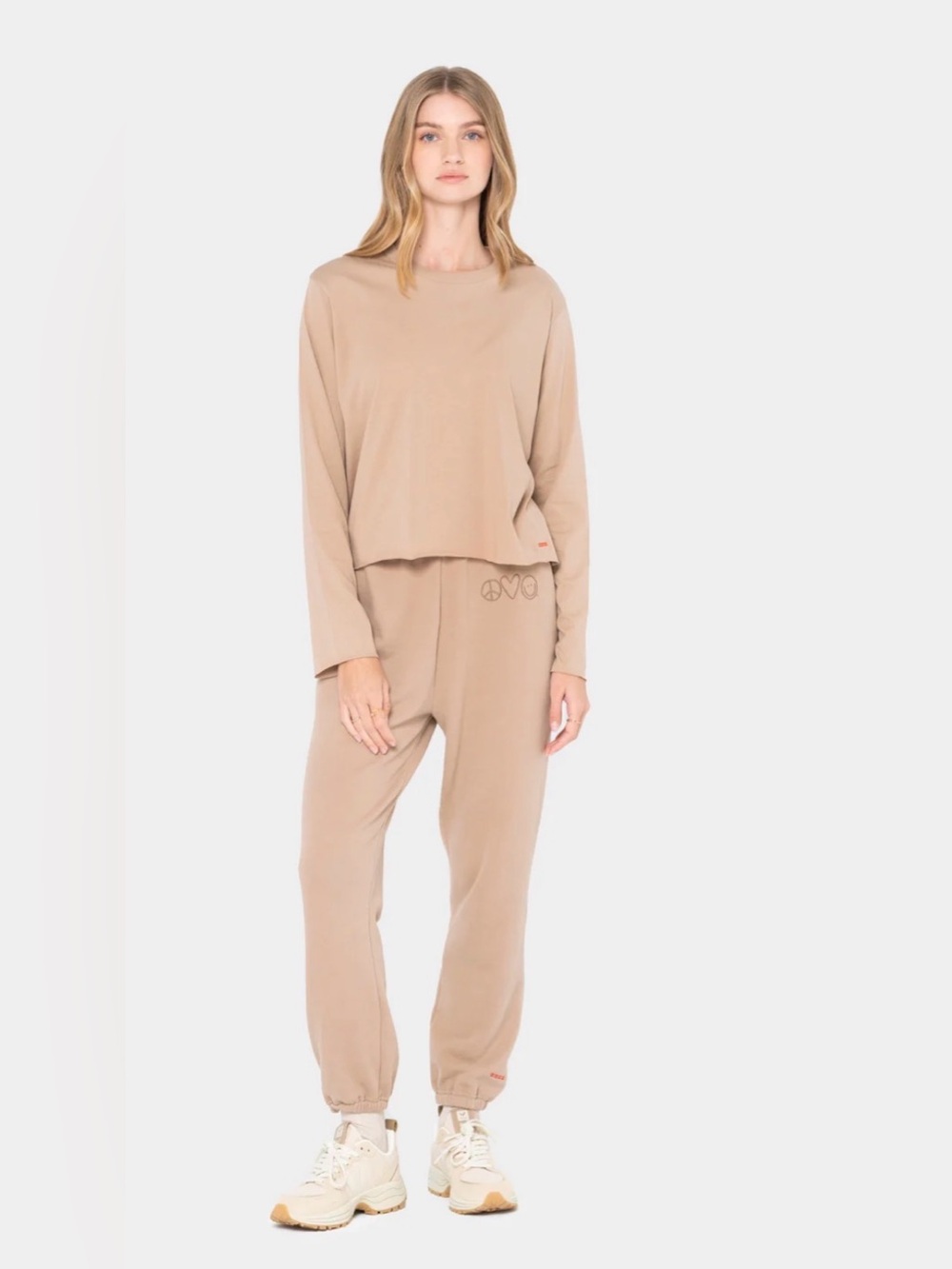 Peace love world Women’s Silver Mink Core Jogger Pant - S